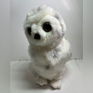 Aurora White Spotted Owl 10" Soft Stuffed Animal Plush Toy Snow Owl Big Eyes